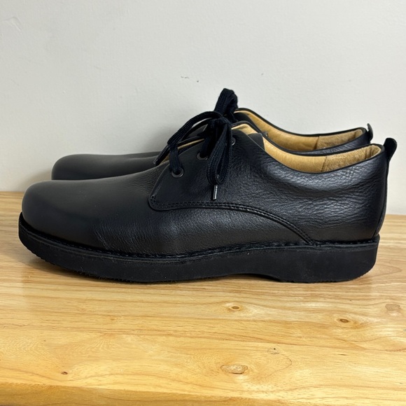 NEW SAMUEL HUBBARD Classic Black Round Toe Leather Shoes Vibram bottom Sz 11.5